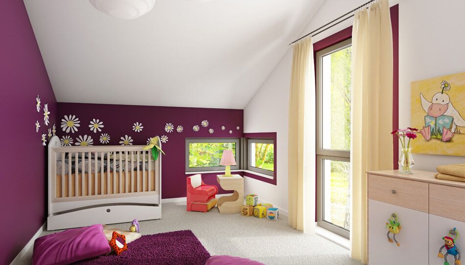 Zweifamilienhaus Solution 204, Variante 9, von Living Haus. Das Kinderzimmer.